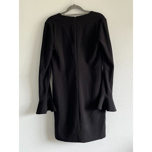 DVF‎ Diane Von Furstenberg Hazina Flare Sleeve Shift Dress Black Size 2 - Picture 6 of 10